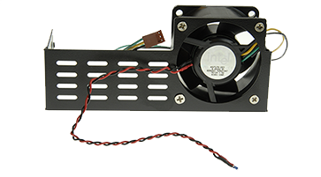 Fan in custom fan mount
